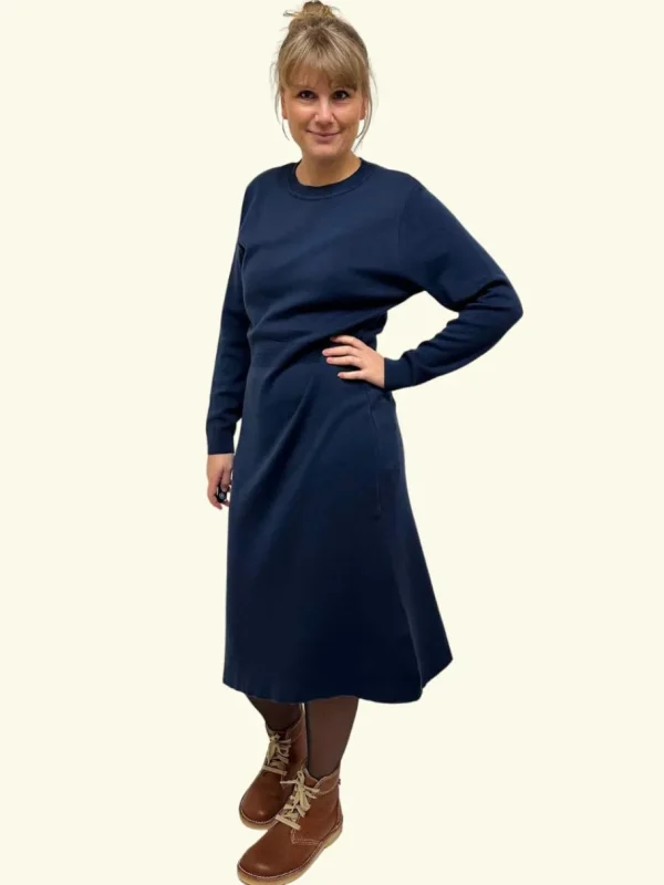 Grobund Agnes kjolen grå og sort^Dame Kjoler Og Jumpsuits