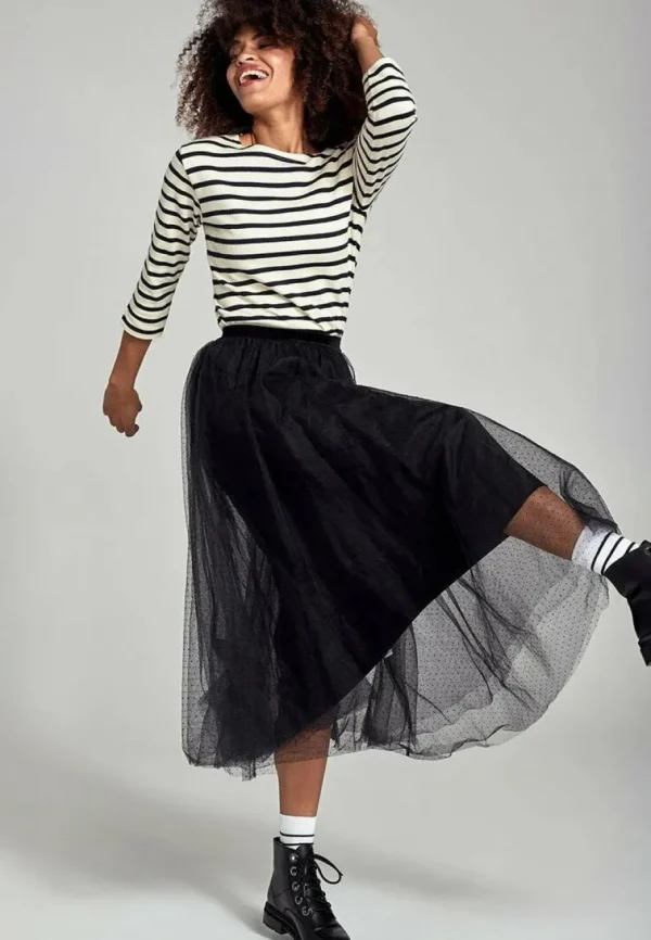 Armor Lux - Breton striped blouse - Ecru/Navy^Dame Overdele