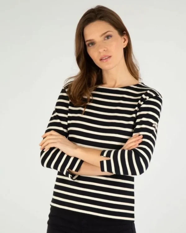 Armor Lux - Breton Striped Blouse - Navy/Nature^Dame Overdele