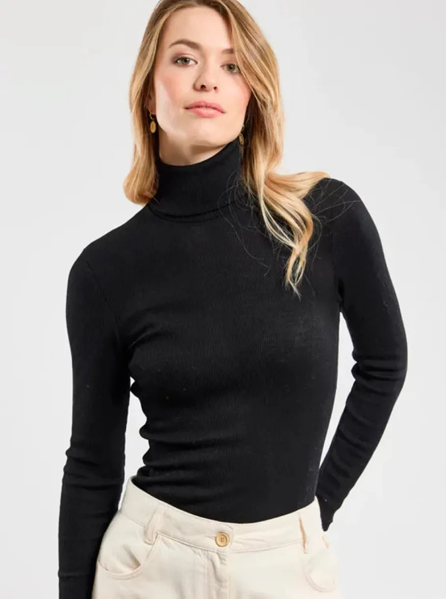 armor_lux__uld_silke_turt_1.webp Armor Lux - Uld Silke Turtleneck - Black^Dame Overdele