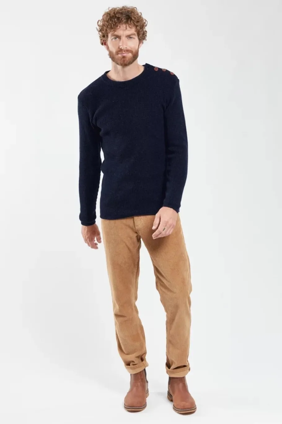 armor_lux__uldswater_unis_2.webp Armor Lux - Uldswater Unisex - Heritage nautical jumper - lambswool Navy^Dame Overdele