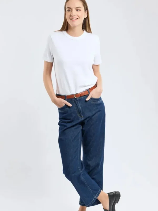 Armor Lux T-shirt - Thick organic cotton - Blanc^Dame Overdele