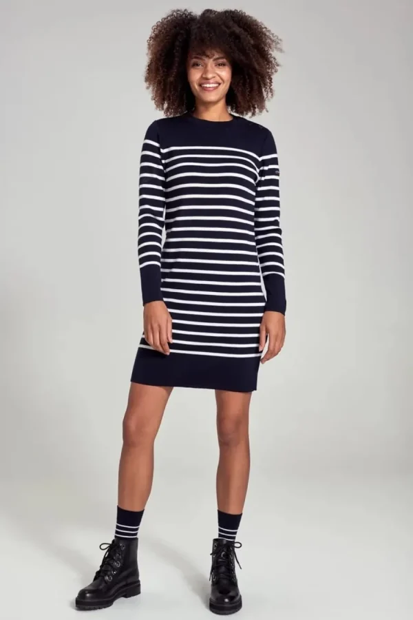 Armor Lux uldkjole - Breton striped dress - Merino wool^Dame Kjoler Og Jumpsuits