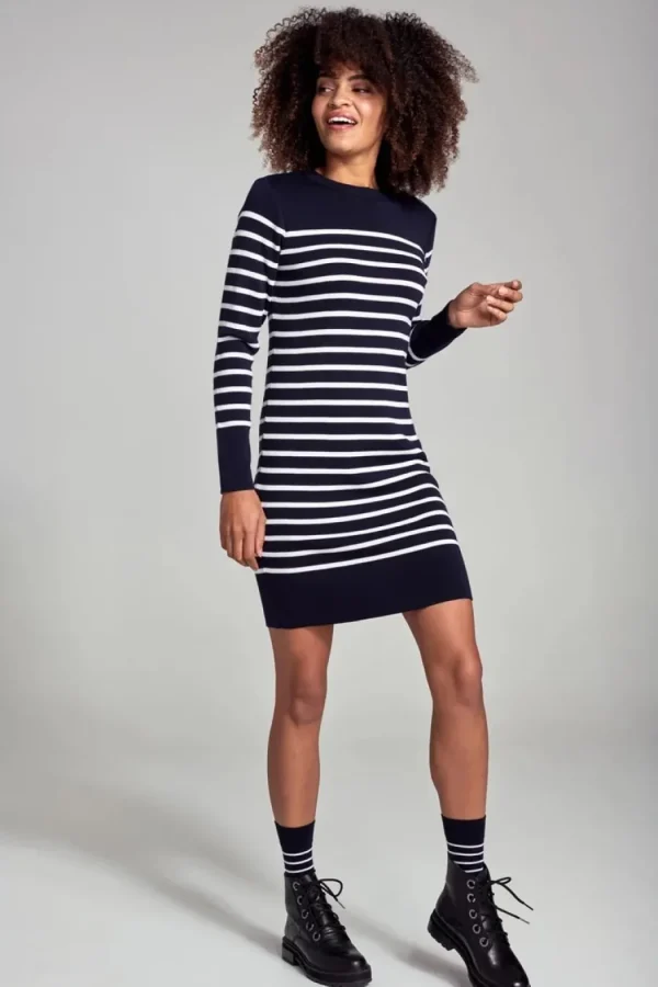 Armor Lux uldkjole - Breton striped dress - Merino wool^Dame Kjoler Og Jumpsuits