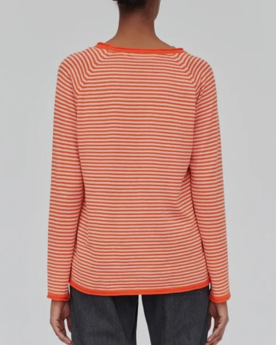 basic_apparel__kologisk_b_1-1.webp Basic Apparel - økologisk bluse - Soya Mini Stripe - Spicy Orange / Rygby Tan^Dame Overdele