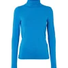 Basic Apparel Joline T-Neck Princess Blue^Dame Overdele