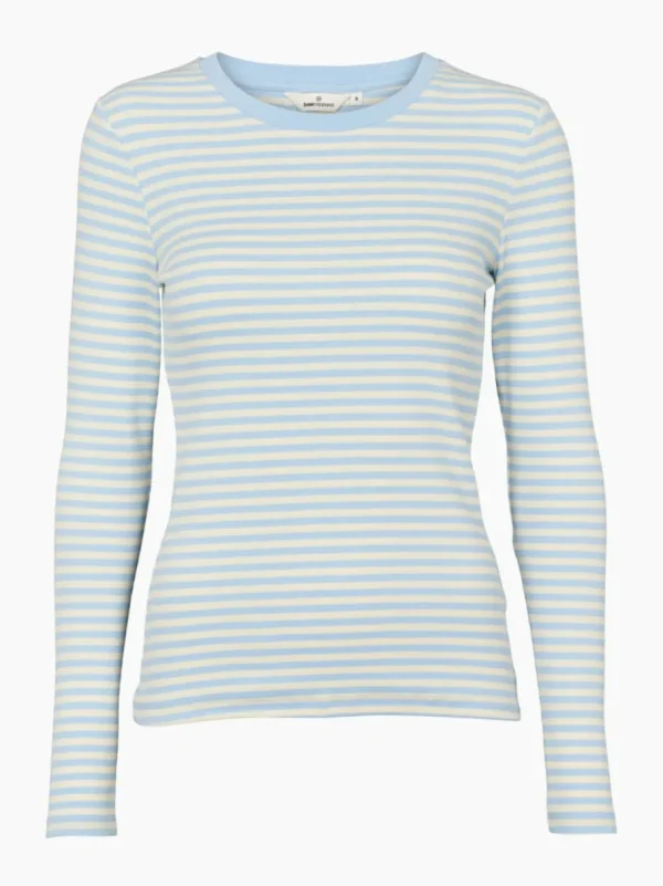 Basic Apparel Ludmilla LS Tee Dutch canal / vanilla custard^Dame Overdele