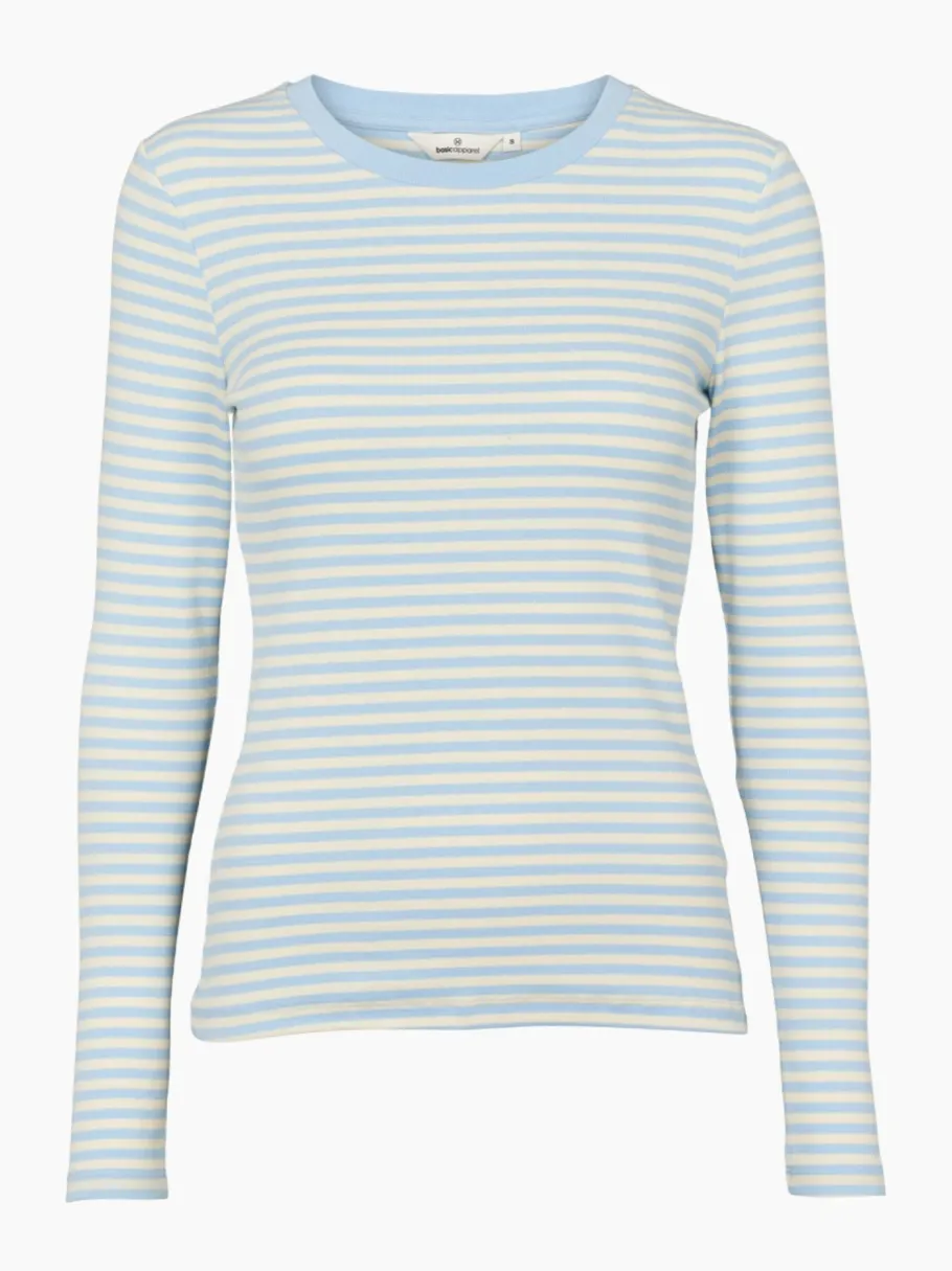 basic_apparel_ludmilla_ls_0.webp Basic Apparel Ludmilla LS Tee Dutch canal / vanilla custard^Dame Overdele