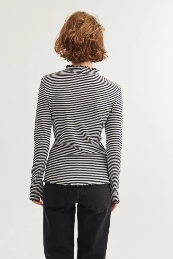 Basic Apparel Silma High Neck Conch Sky captain / birch^Dame Overdele