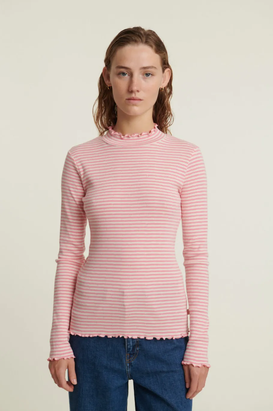 basic_apparel_silma_high__3-1.webp Basic Apparel Silma High Neck Conch shell / birch^Dame Overdele