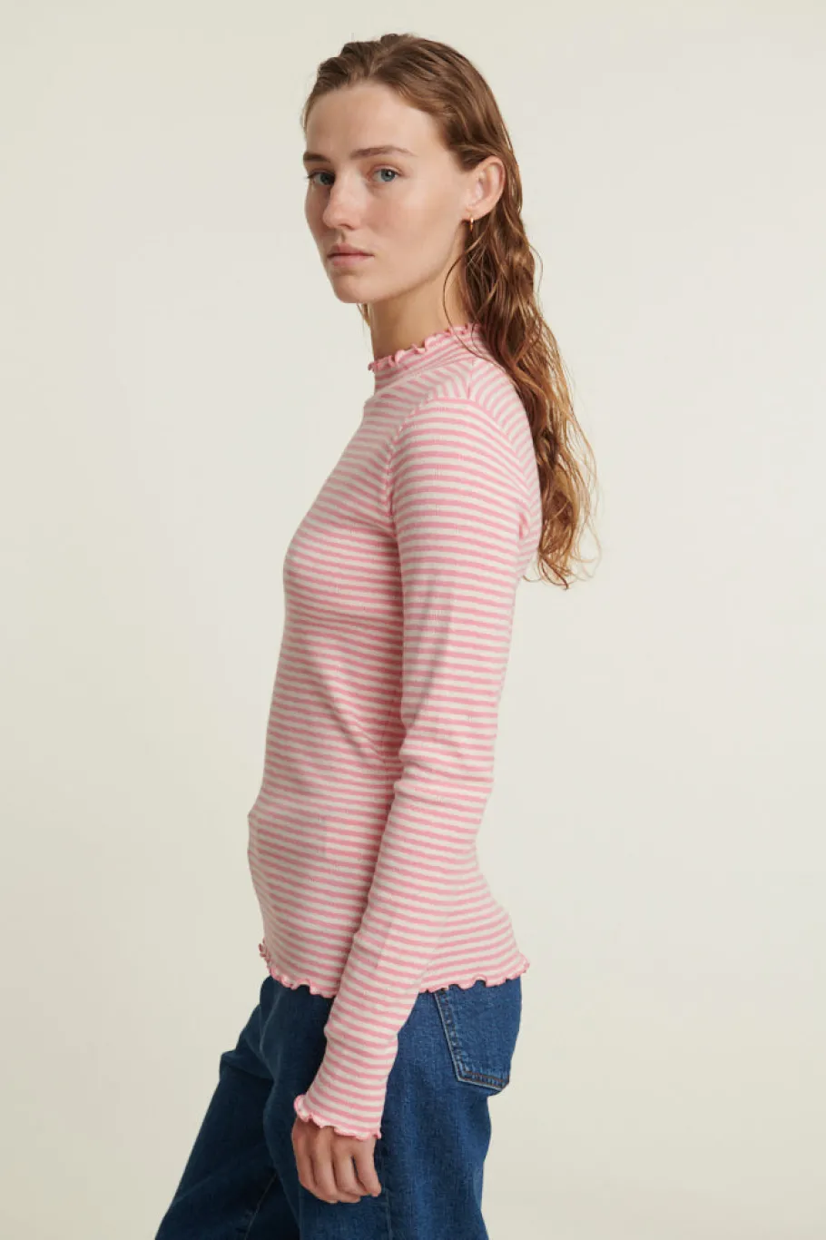 basic_apparel_silma_high__4-1.webp Basic Apparel Silma High Neck Conch shell / birch^Dame Overdele
