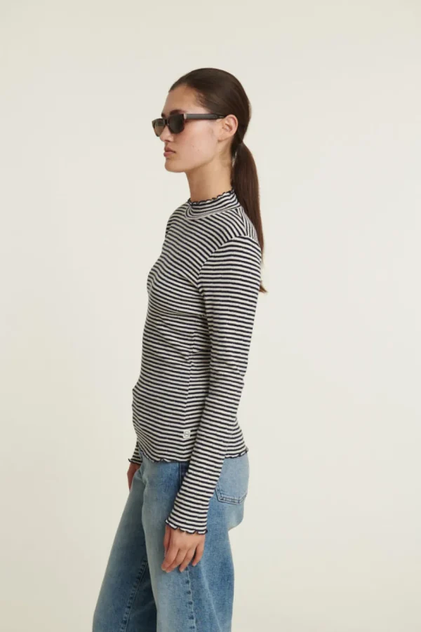 Basic Apparel Silma High Neck Conch Sky captain / birch^Dame Overdele