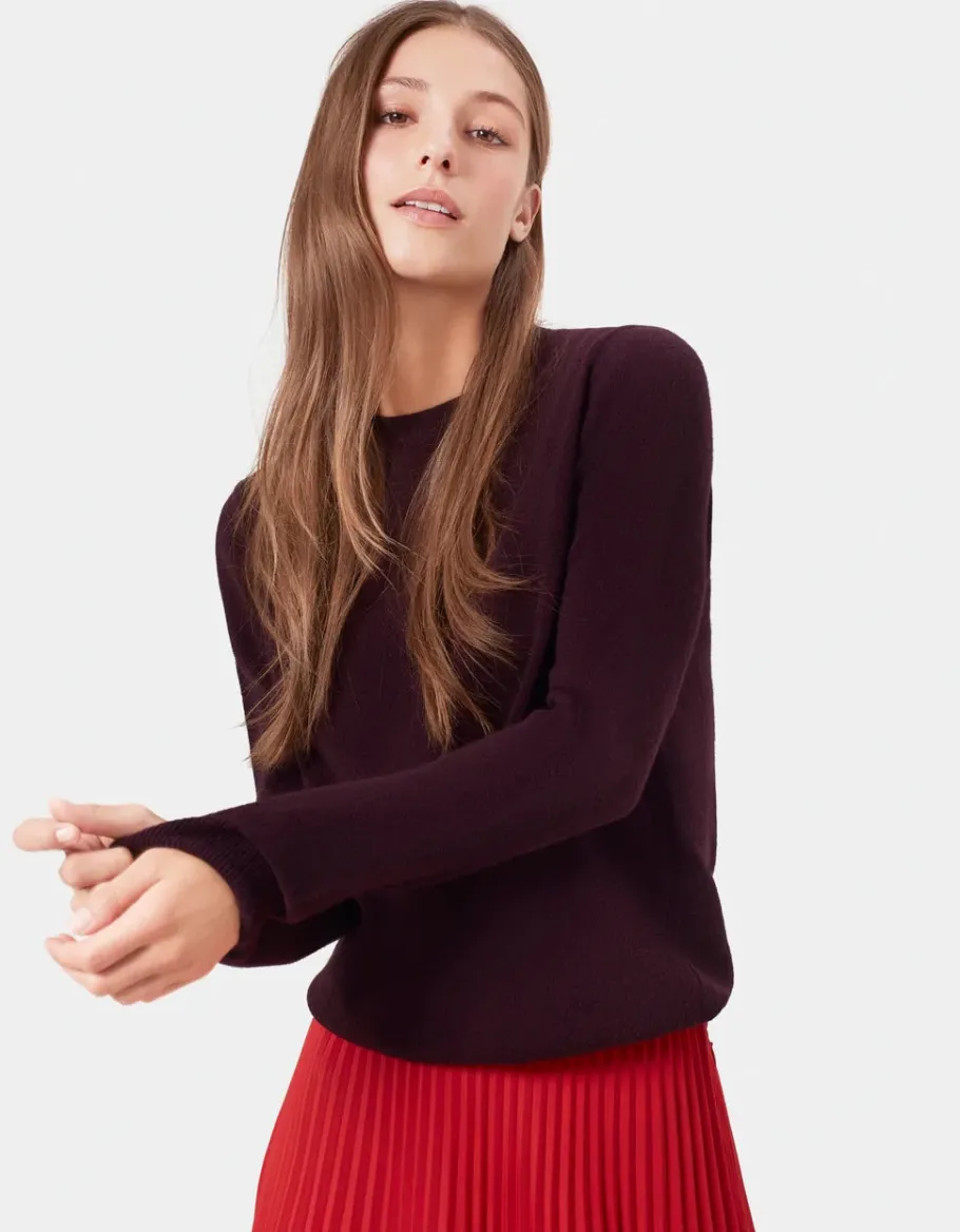 colorful_standard__women__1.webp Colorful Standard - Women merino wool crew - Oxblood Red^Dame Overdele