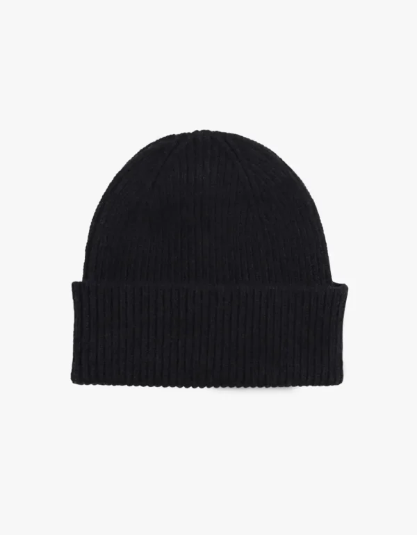 Colorful Standard Merinould Beanie Deep Black^Dame Huer