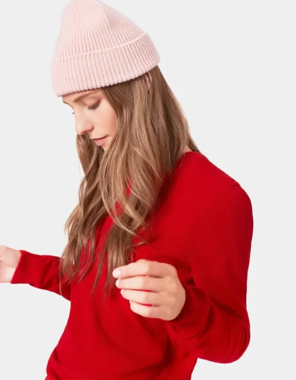 Colorful Standard Merinould Beanie Faded Pink^Dame Huer