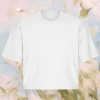 Colorful Standard Organic Boxy Crop Tee Optical White^Dame Overdele