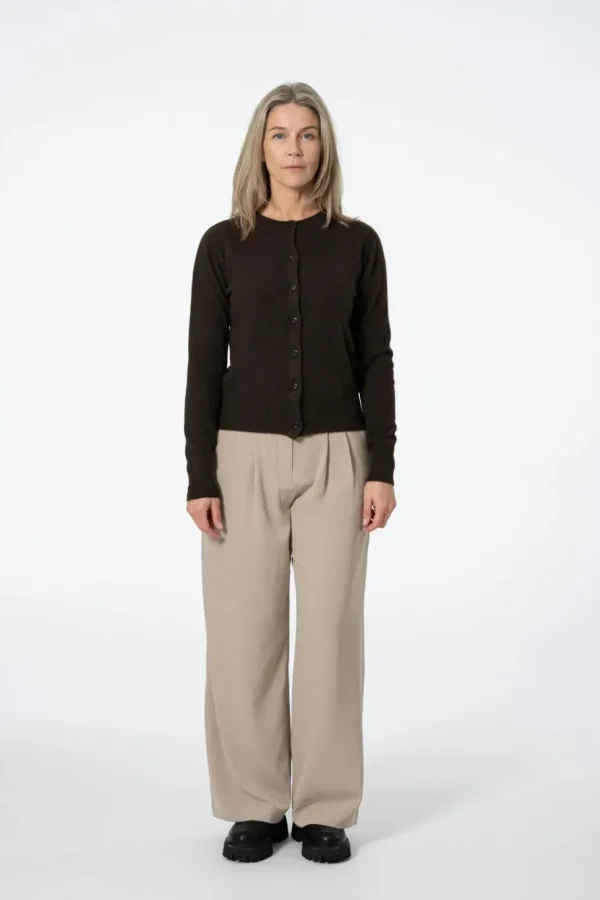 Dinadi YAK Cardigan - Dark Brown^Dame Overdele