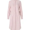 Schulz by Crowd Dippy organic cotton shirt dress red stripe^Dame Kjoler Og Jumpsuits