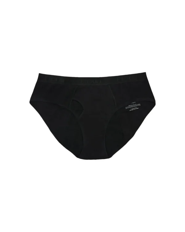 Flow 2 - Menstruationstrusser - Regular Waist - Moderate - Black^Dame Undertøj
