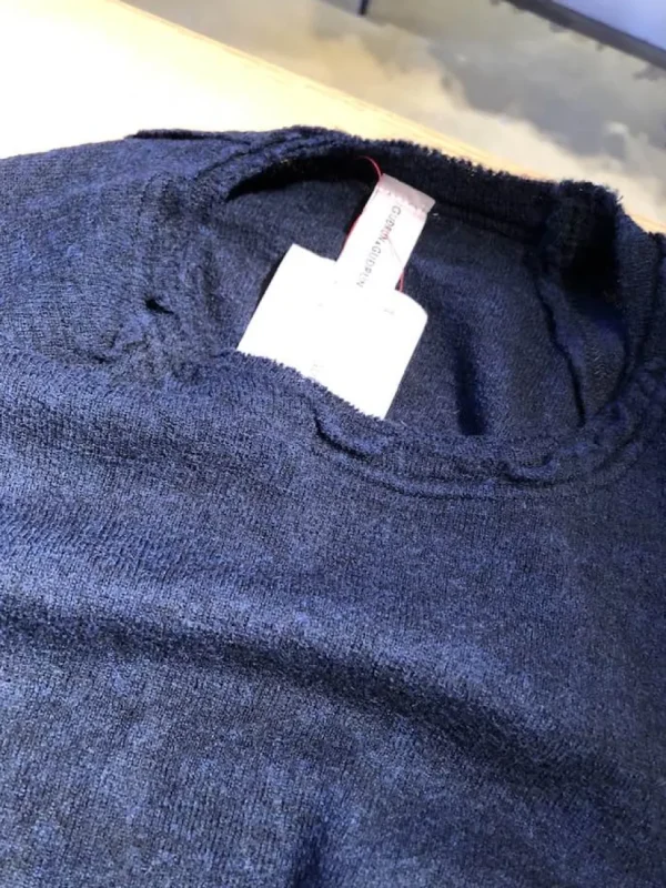 Gudrun & Gudrun Barba økologisk uldbluse Dark Blue^Dame Overdele
