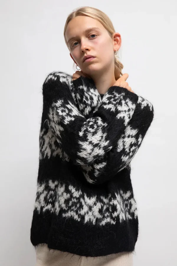 Gudrun & Gudrun Inka Black / Off White^Dame Overdele