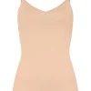 Hanro - Spaghetti Top Padded - Cotton Seamless Beige^Dame Undertøj