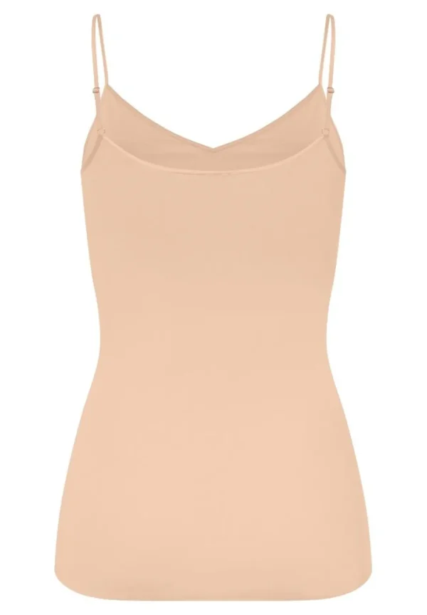 Hanro - Spaghetti Top Padded - Cotton Seamless Beige^Dame Undertøj