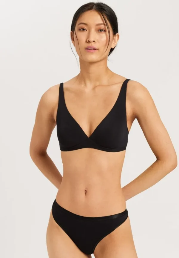 Hanro - Cotton Sensation - Soft Cup Bra Black^Dame Undertøj