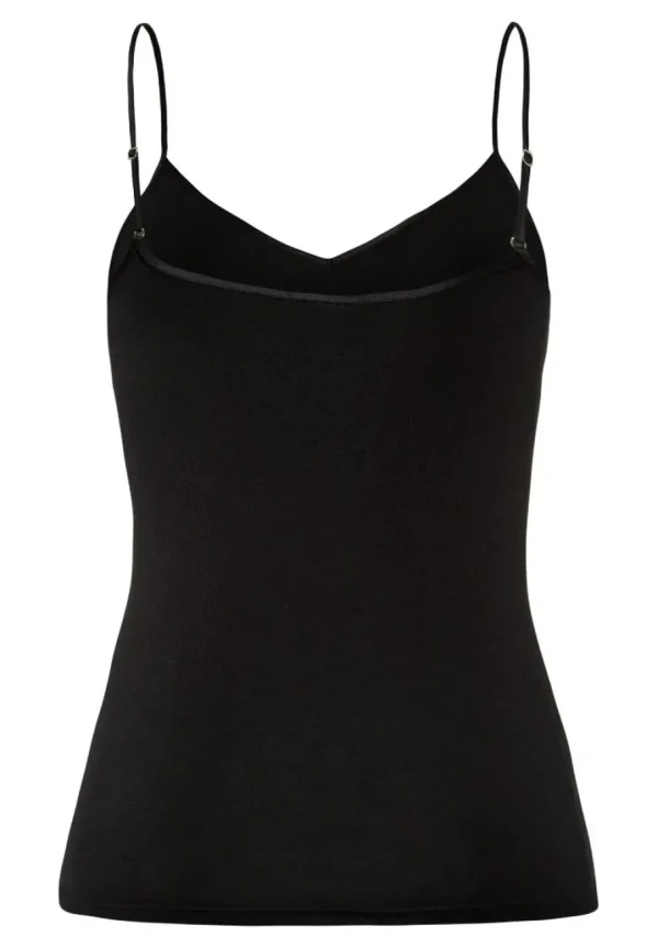 Hanro - Woolen Silk Camisole - Black^Dame Undertøj