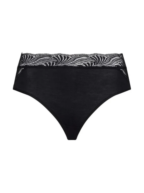 Hanro Cotton Delight Midi Briefs Black^Dame Undertøj