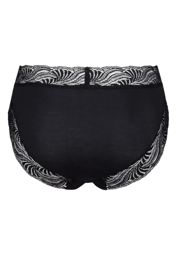 Hanro Cotton Delight Midi Briefs Black^Dame Undertøj