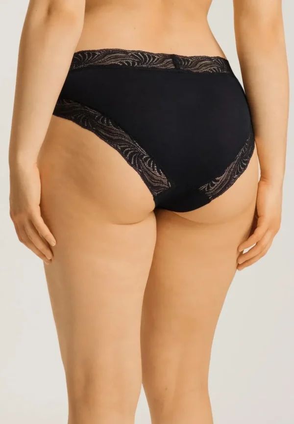 Hanro Cotton Delight Midi Briefs Black^Dame Undertøj