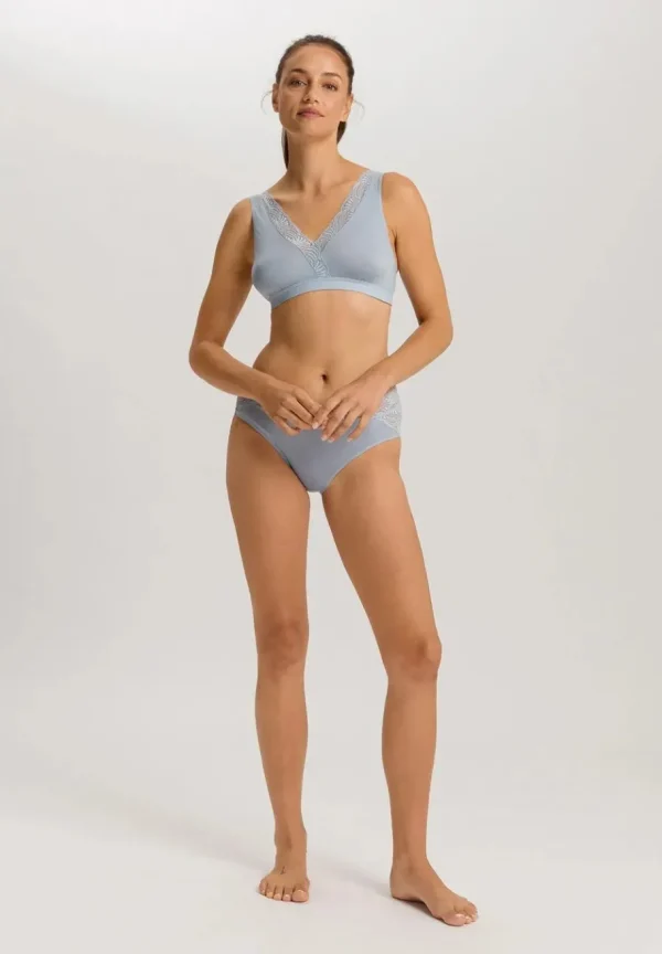 Hanro Cotton Delight Midi Briefs sea breeze^Dame Undertøj