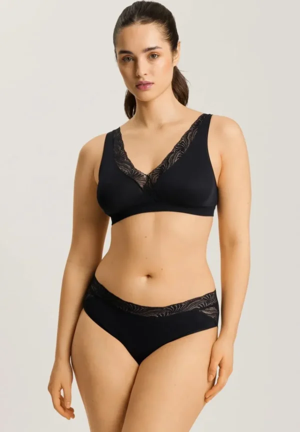 Hanro Cotton Delight Soft Cup Bra Black^Dame Undertøj