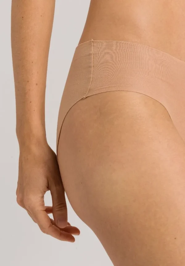 Hanro Invisible Cotton Midi Briefs Beige^Dame Undertøj