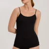 Hanro Soft Touch Spaghetti Top Black^Dame Undertøj