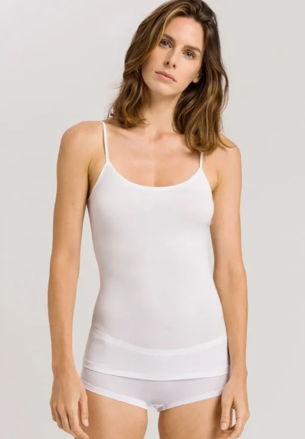 Hanro Soft Touch Spaghetti Top White^Dame Undertøj