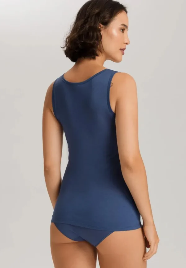 Hanro tank Top - Ultralight Slate Blue^Dame Overdele