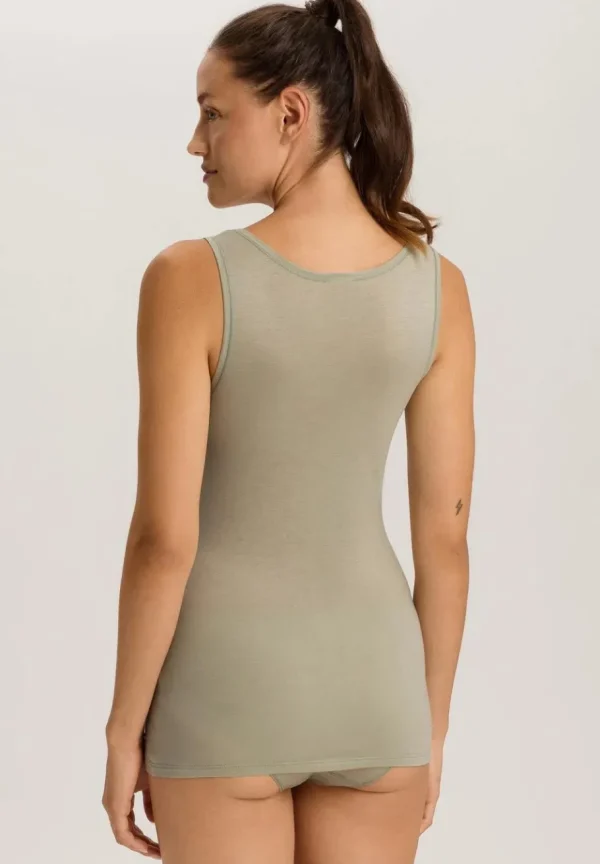 Hanro tank Top - Ultralight Crystal Green^Dame Overdele