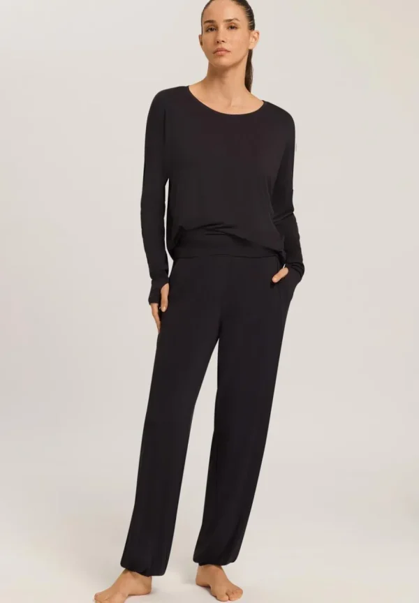 Hanro Yoga Long Pants Black^Dame Underdele
