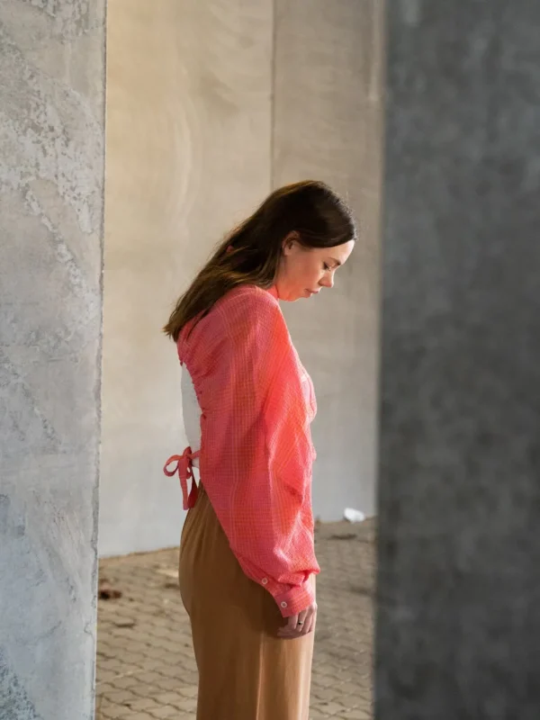 Henrik Vibskov Golden Gate Shirt pink/orange^Dame Overdele