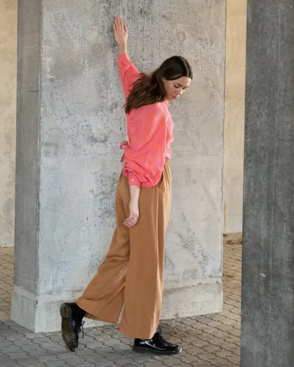 Henrik Vibskov Golden Gate Shirt pink/orange^Dame Overdele