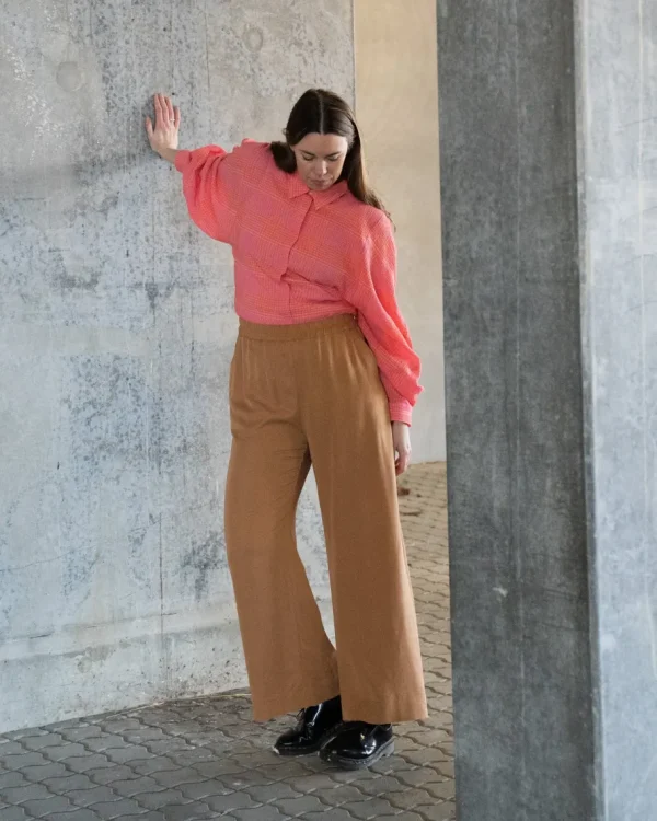 Henrik Vibskov Golden Gate Shirt pink/orange^Dame Overdele