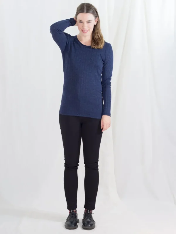 Joha Dame Bluse Uld/silke - Emily Navy^Dame Overdele