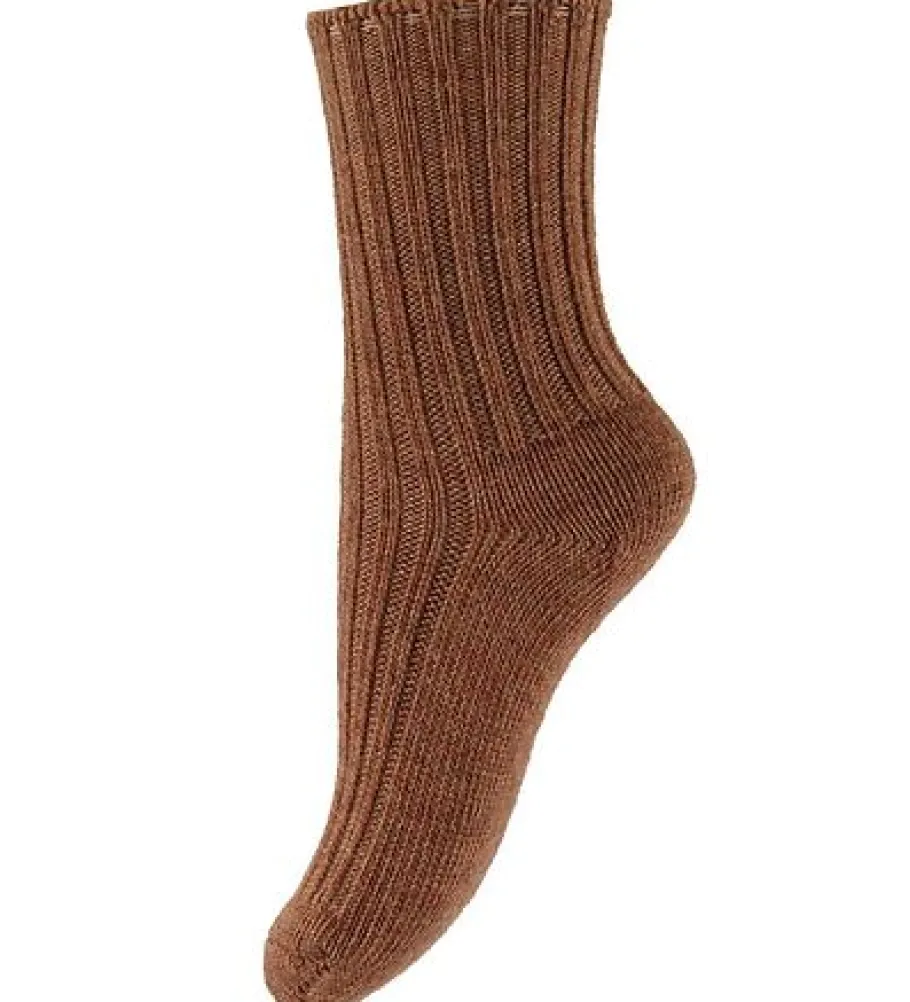 joha_dame_wool_socks__uld_0-2.webp Joha Dame Wool Socks - Uldsokker Golden Brown^Dame Sokker Og Strømpebukser