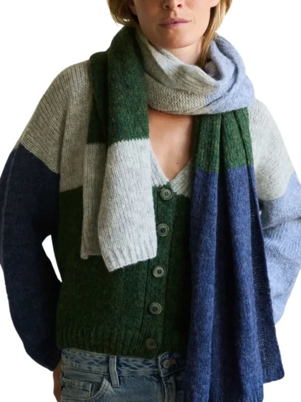 Jungle Folk Tørklæde - Delta Scarf - Lake Colors^Dame Tørklæder