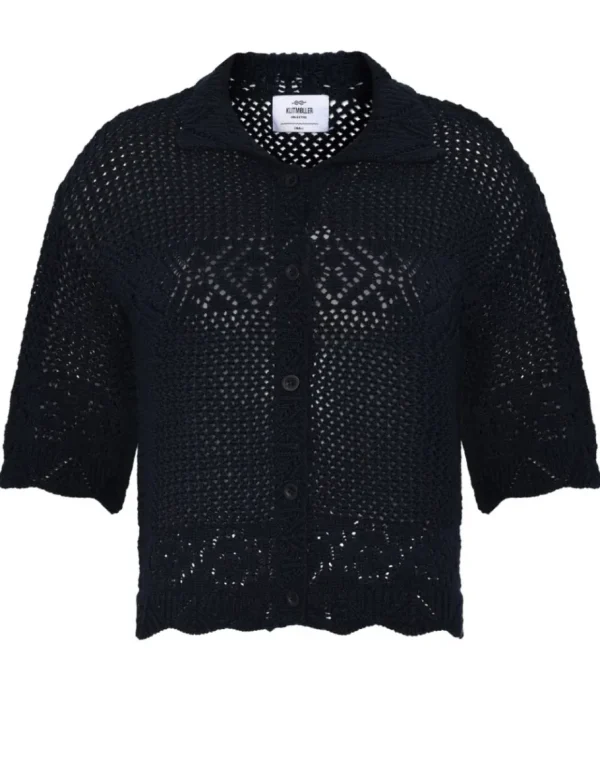 Klitmøller Collective Penelope Crochet Navy^Dame Overdele