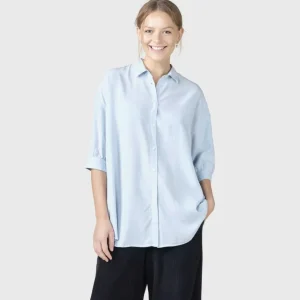 Klitmøller Collective Klitmoeller Collective Oline Shirt light blue^Dame Overdele