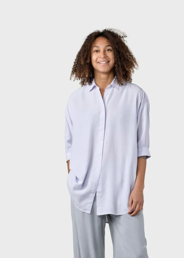 Klitmøller Collective Klitmoeller Collective Oline Shirt lilac lyocell^Dame Overdele