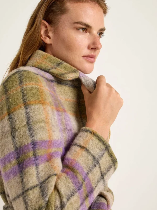 Lanius Karo-Mantel - Green Multicolor^Dame Overtøj